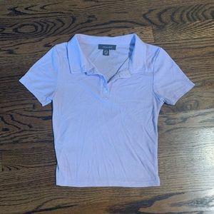 Primark Cropped Lilac Polo Tee